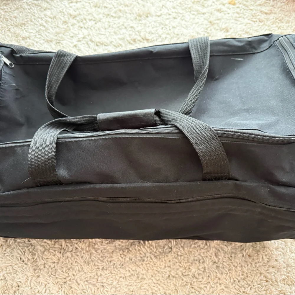 Jagermeister Jager Rolling Suitcase Duffle Black & Orange Duffel Bag